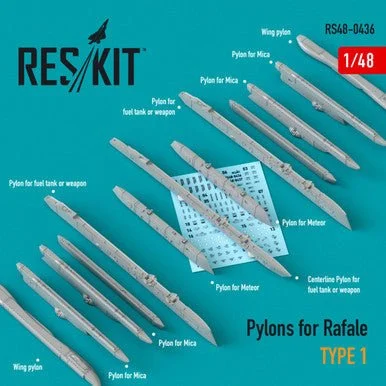 1/48 Reskit Pylons for Rafale type 1
