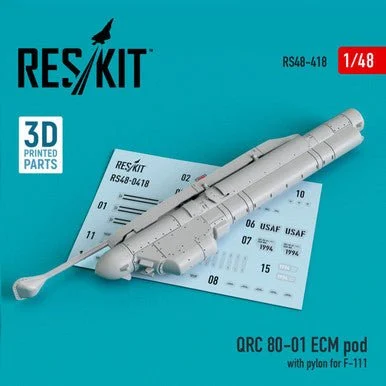 1/48 Reskit QRC 80-01 ECM pod with pylon for F-111 (3D printing)