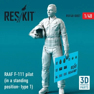 1/48 Reskit RAAF F-111 pilot (in a standing position- type 1) (3D Printing)