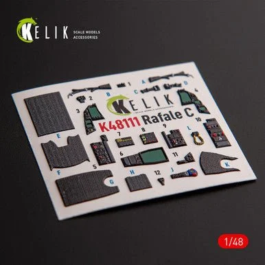 1/48 Reskit Rafale C - interior 3D decals for Academy/Revell kit