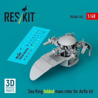1/48 Reskit Sea King folded main rotor for Airfix kit (3D printed)