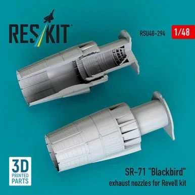 1/48 Reskit SR-71 Blackbird exhaust nozzles for Revell kit (3D printed)