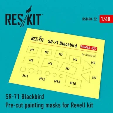 1/48 Reskit SR-71 Blackbird Pre-cut painting masks for Revell kit (1/48)