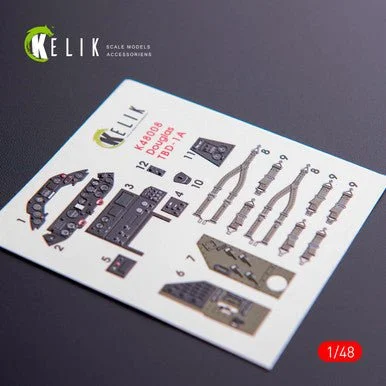 1/48 Reskit TBD-1A Douglas interior 3D decals for Great Wall Hobby kit (1/48)