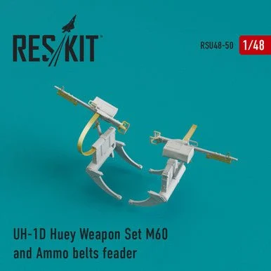 1/48 Reskit UH-1D Huey Weapon Set M60 and Ammo belts feader (1/48)