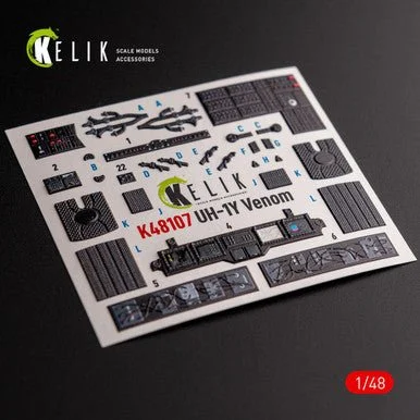 1/48 Reskit UH-1Y Venom - interior 3D decals for Zimi Model/KittyHawk kit