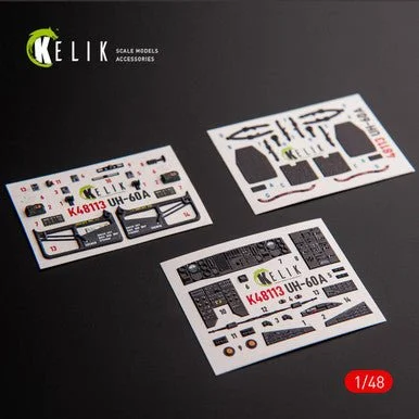 1/48 Reskit UH-60A Black Hawk - Type 1 interior 3D decals for ICM kit