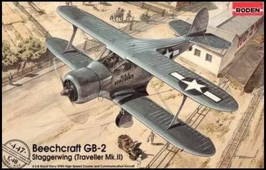 1/48 Roden Beechcraft GB2 Staggerwing (Traveller) WWII US Courier BiPlane
