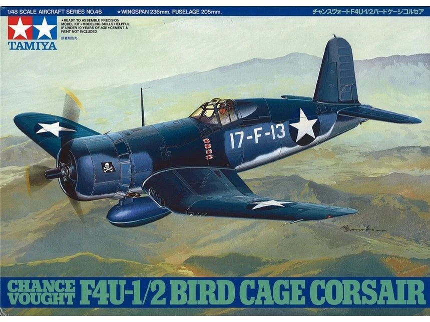 1/48 Tamiya Chance Vought F4U-1/2 Bird Cage Corsair 61046