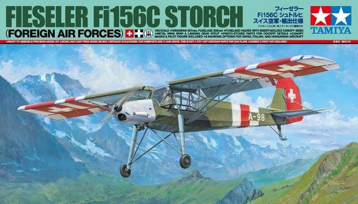 1/48 Tamiya FIESELER FI156C STORCH Foreign Air Forces 25158