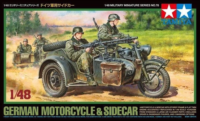 1/48 Tamiya German Motorcycle/Sidecar 32578