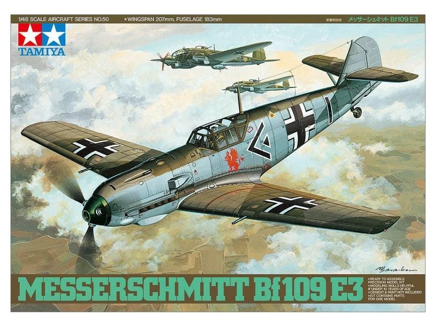 1/48 Tamiya Messerschmitt Bf109 E3 - 61050