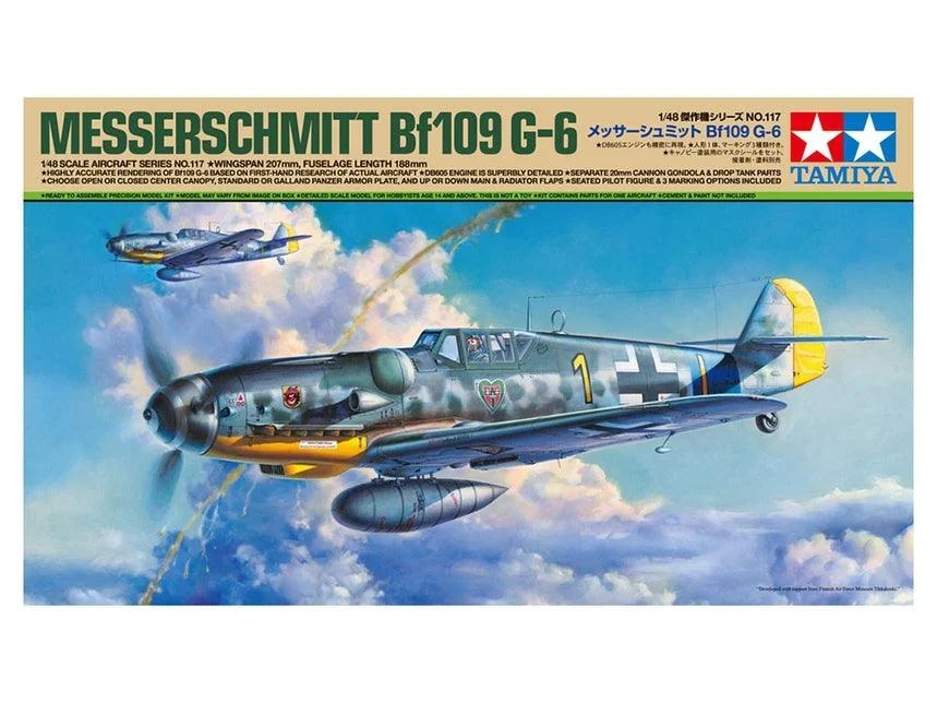 1/48 Tamiya Messerschmitt Bf109 G-6 - 61117