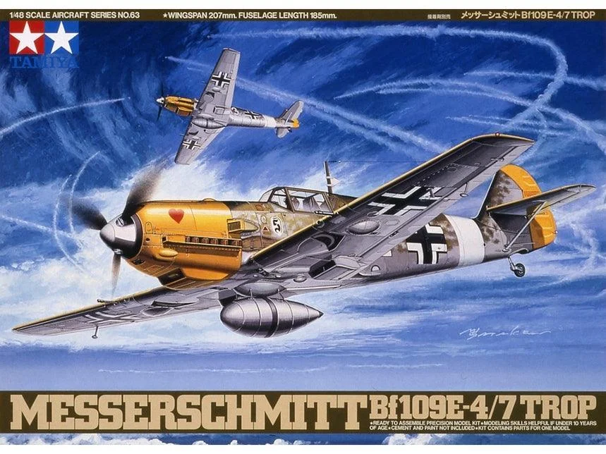 1/48 Tamiya Messerschmitt Bf109E-4/7 Trop 61063