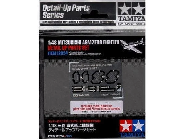 1/48 Tamiya Mitsubishi A6M Zero - Fighter Detail Up Parts Set 12624
