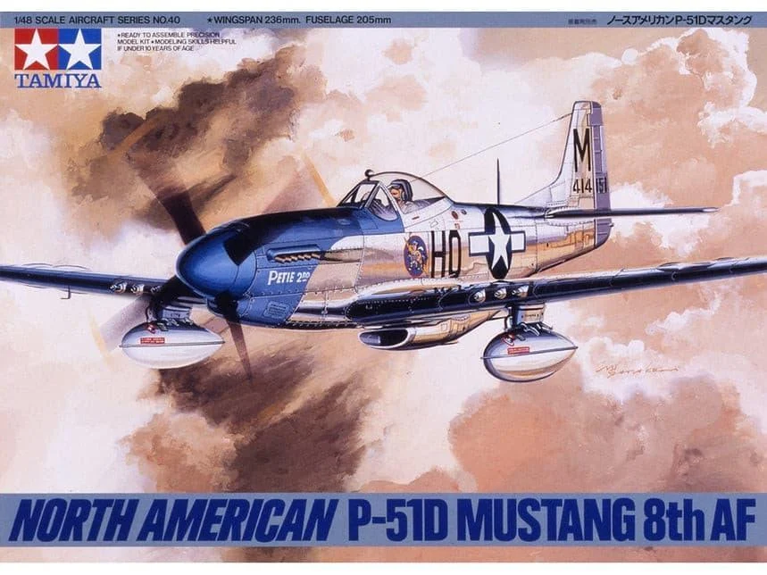 1/48 Tamiya North American P-51D Mustang 8th Air Force 61040
