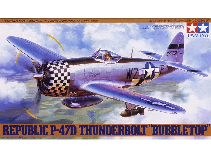 1/48 Tamiya P-47D Thunderbolt Bubbletop 61090