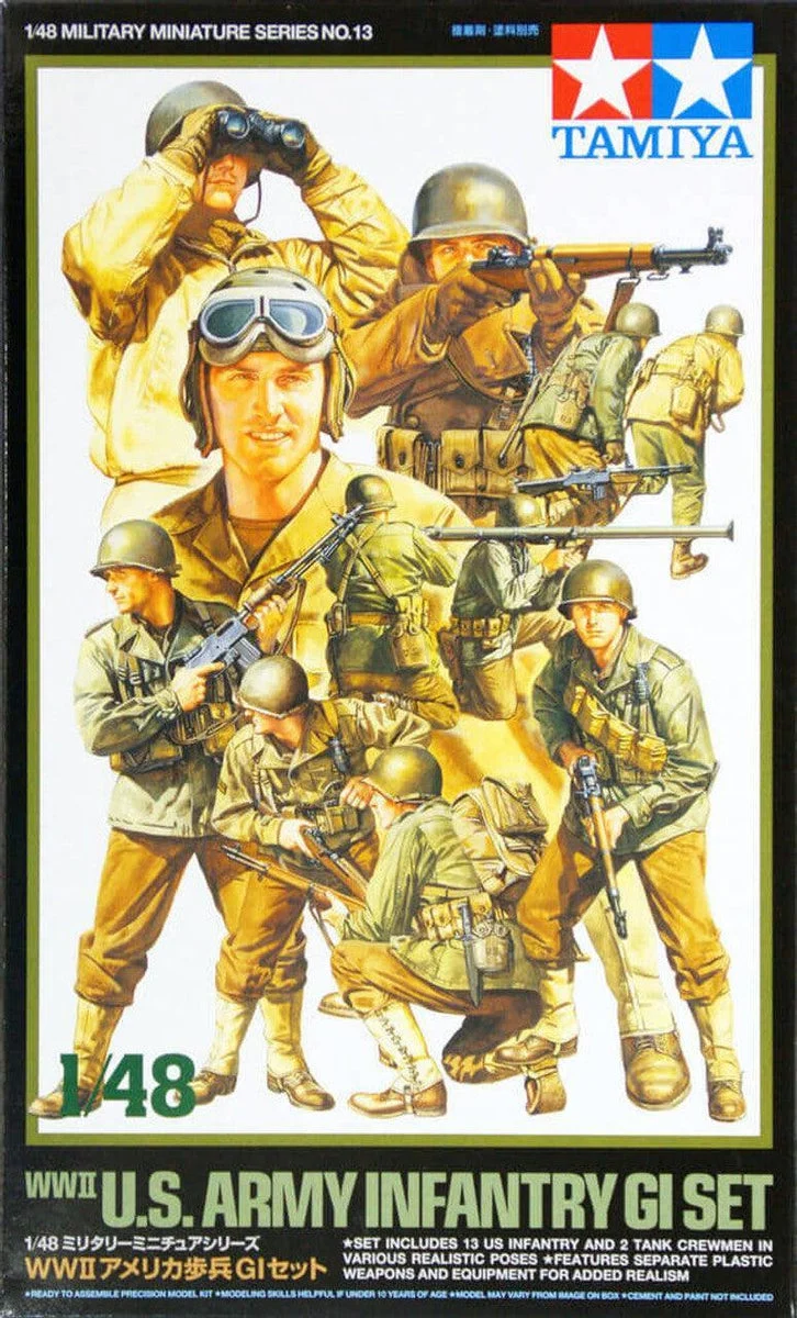 1/48 Tamiya WWII US Army Infantry GI Set 32513