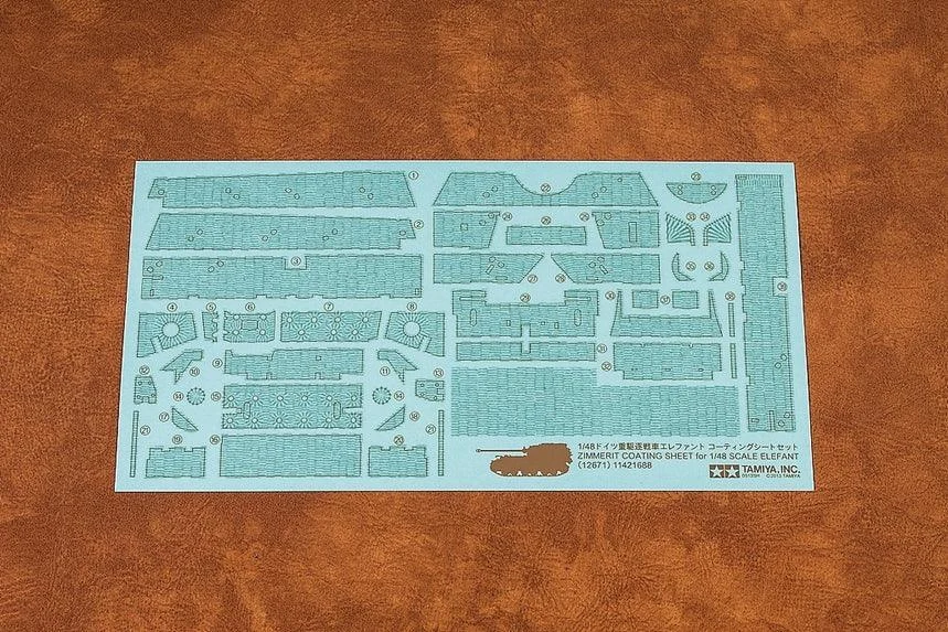 1/48 Tamiya Zimmerit Coating Sheet - Elefant 12671