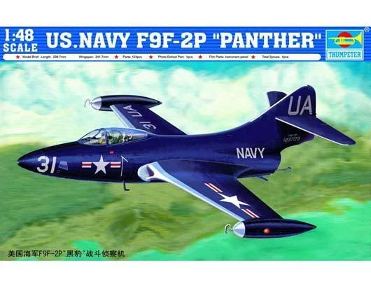 1/48 Trumpeter U.S. NAVY F9F-2P “PANTHER” 02833