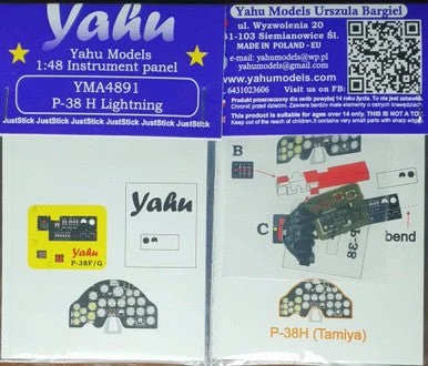 1/48 Yahu Models P-38H - Instrument Panel