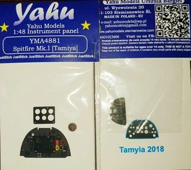 1/48 Yahu Models Spitfire I (TAM) - Instrument Panel