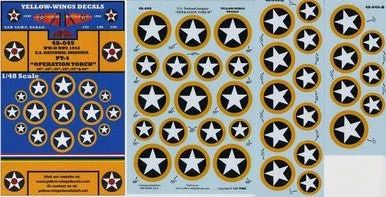1/48 Yellow Wings Decals U.S. National Insignia Operation Torch Part-4