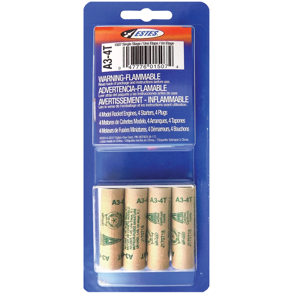 Estes A3-4T Engines/4pk