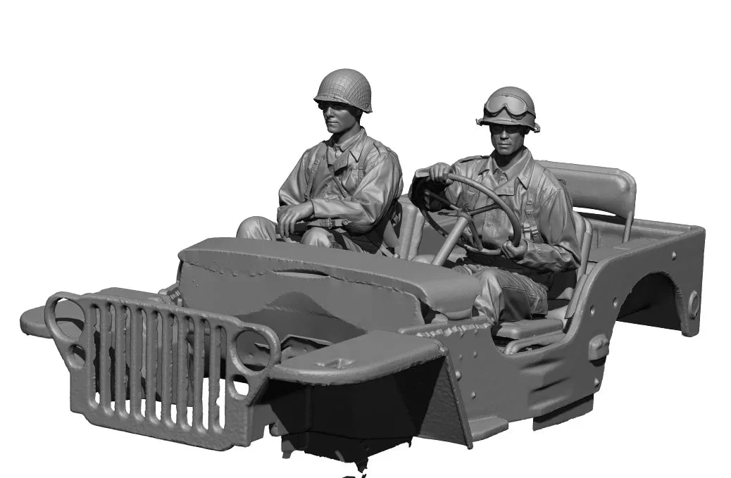 1/16 H3 Model WWII US Willys Crew Set 16114 - H3 Models