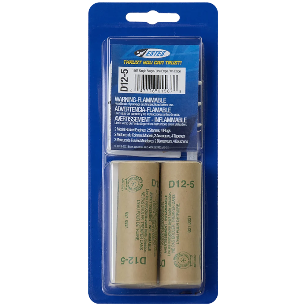 Estes D12-5 Engines/2pk