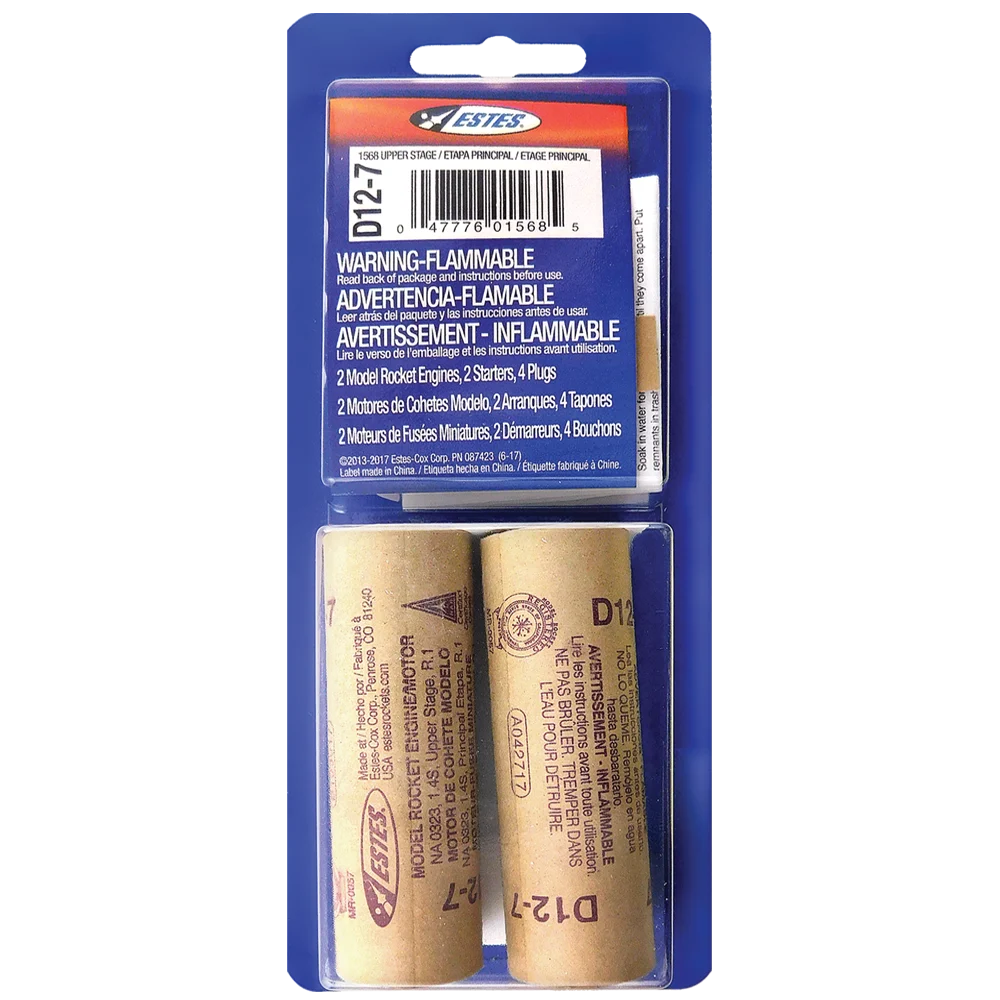 Estes D12-7 Engines/2pk