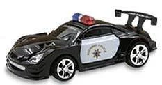 1/58 IMEX R/C Police Car Black 2.4G 2006B - IMEX Model Co.