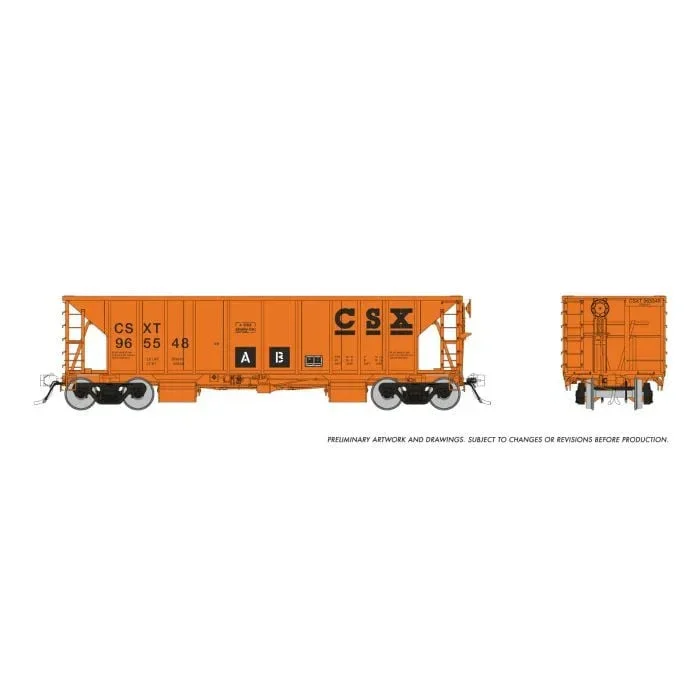 HO Rapido NSC Ballast Car: CSX: Single Car #2 - Rapido Trains