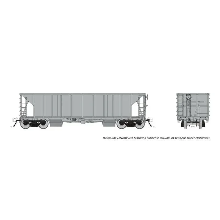HO Rapido NSC Ballast Car: Silver, Unlettered Single Car - Rapido Trains