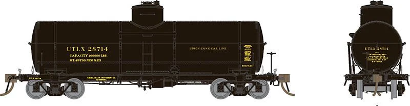 Rapido HO Union X-3 Tankcar 1920s Paint RD# UTLX 32478