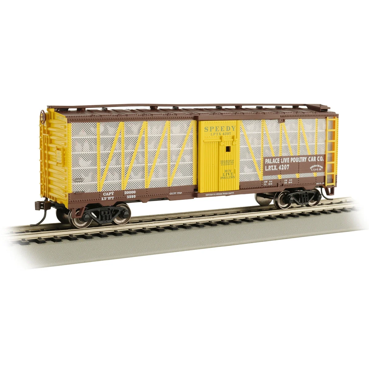 Bachmann HO Scale Poultry Transport Car Palace Live Poultry - BAC15903