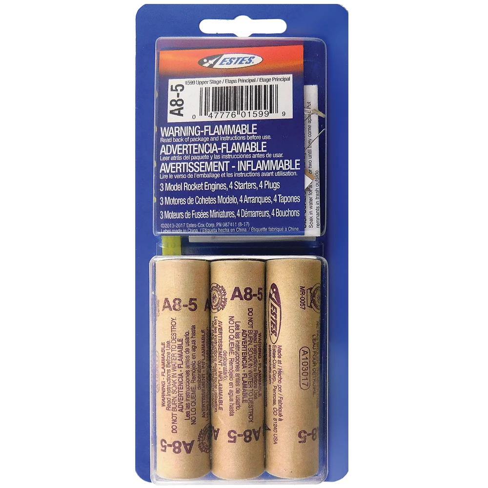 Estes A8-5 Engines/3pk