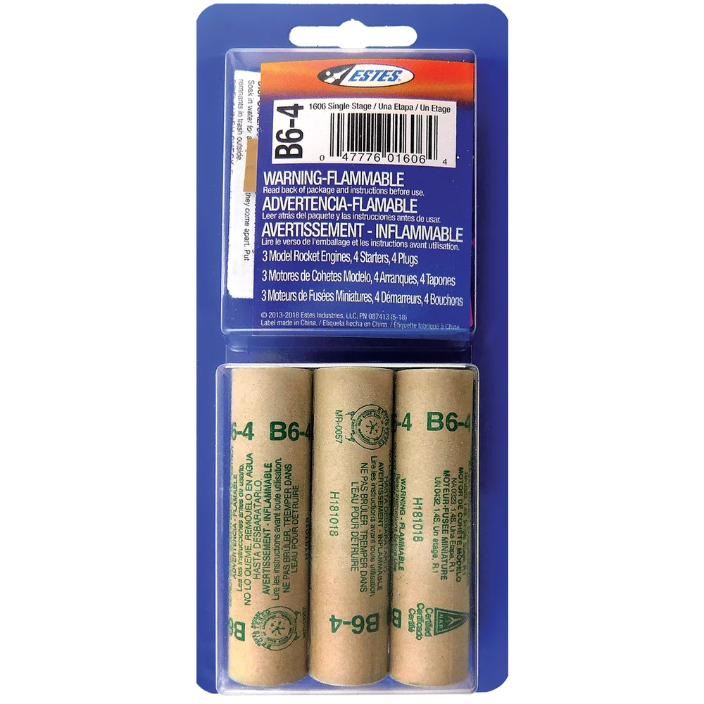 Estes B6-4 Engines/3pk