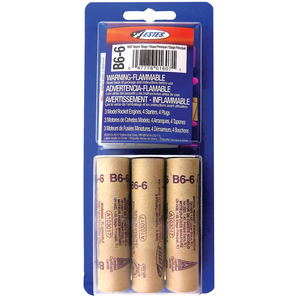 Estes B6-6 Engines/3pk