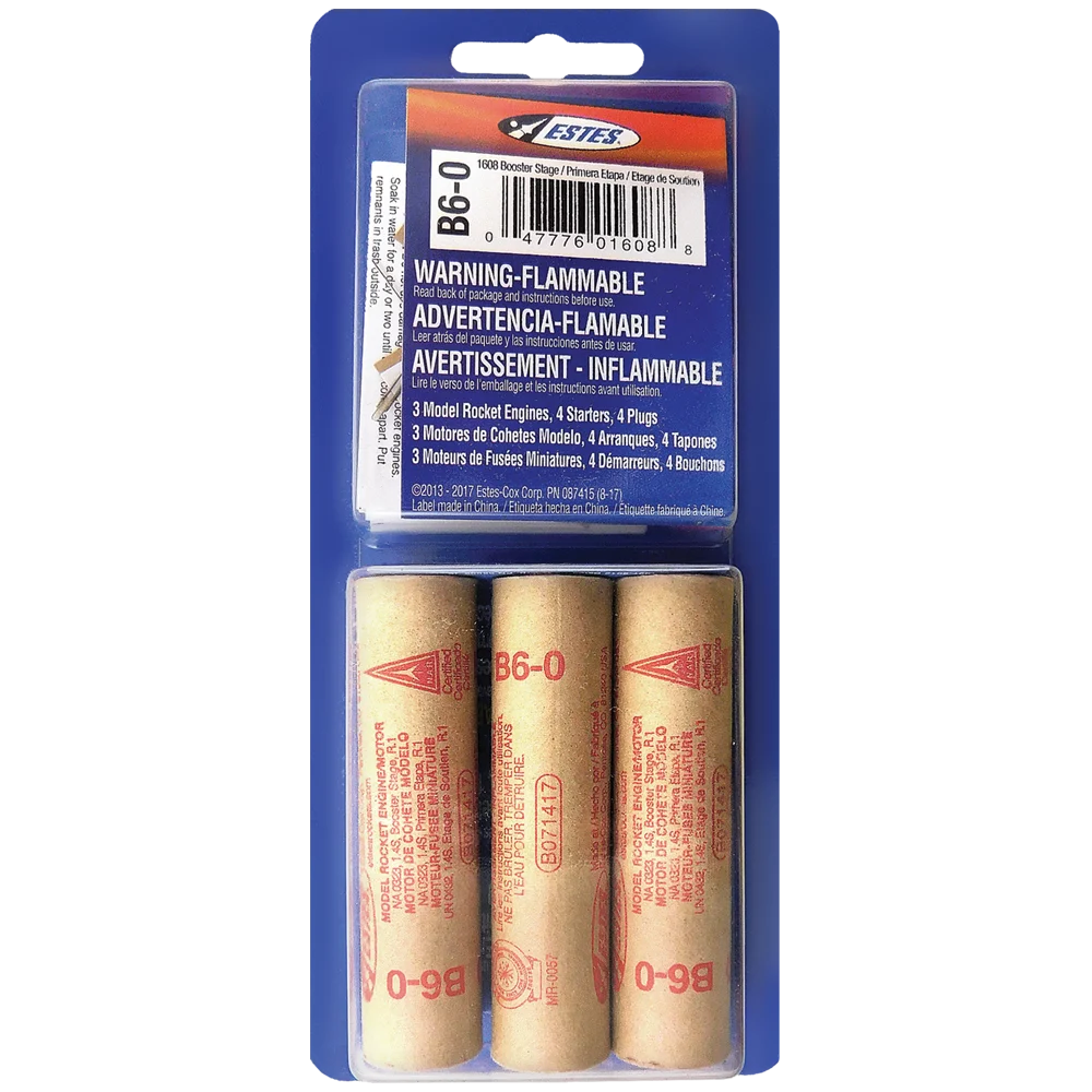 Estes B6-0 Engines/3pk