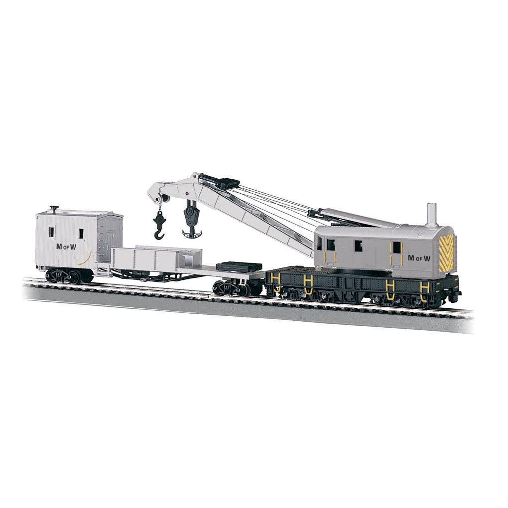 Bachmann HO Scale 250t Crane & Boom Car MoW - BAC16138