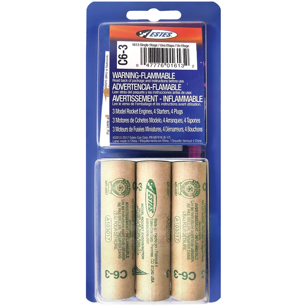 Estes C6-3 Engines/3pk