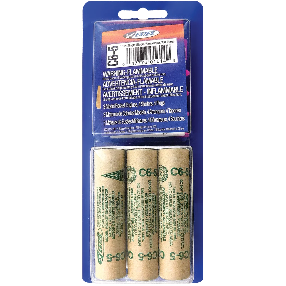 Estes C6-5 Engines/3pk