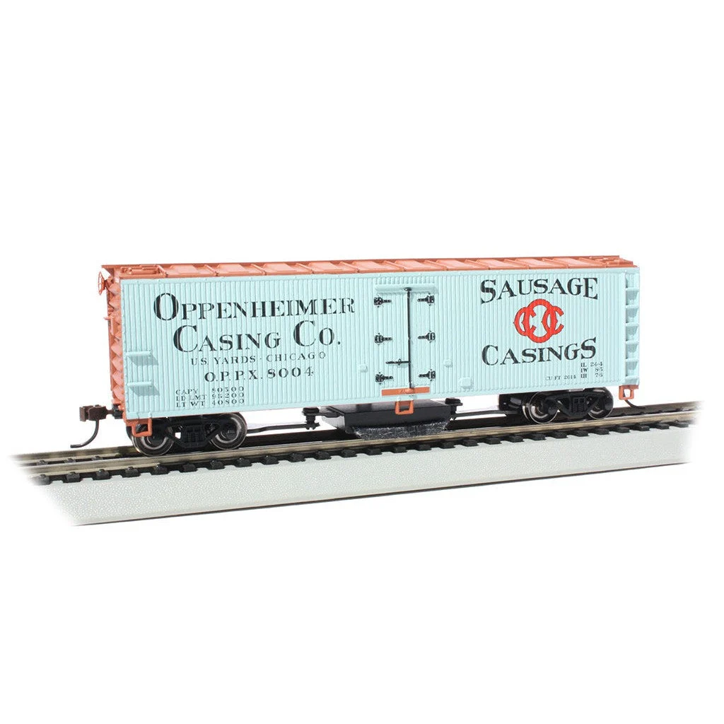 Bachmann HO Scale Track Cleaning 40' Woodside Reefer Oppenheimer Casing Co. - BAC16335