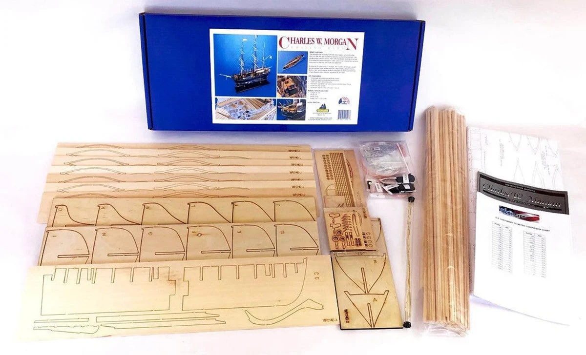 1/64 Model Shipways Charles W. Morgan Whale Bark - Wooden Model Ship Kit 2140