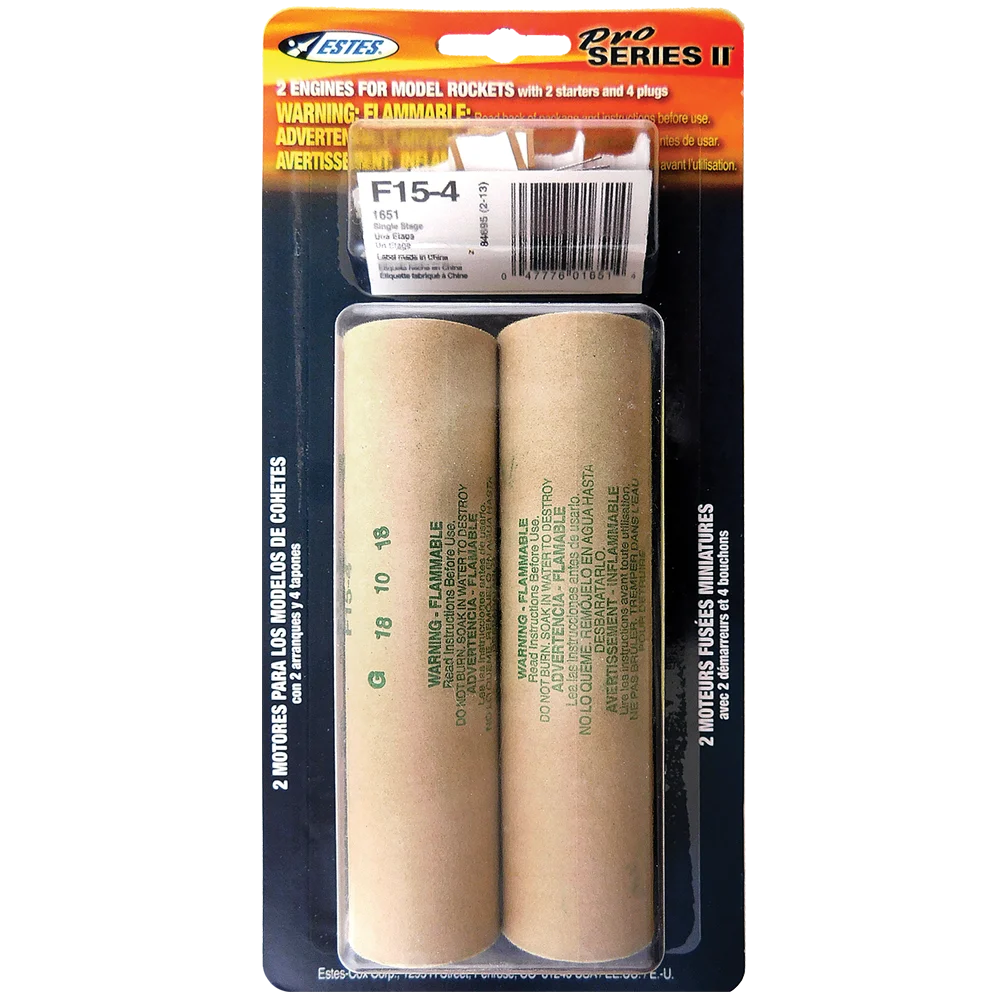 Estes F15-4 29mm Engines/2pk