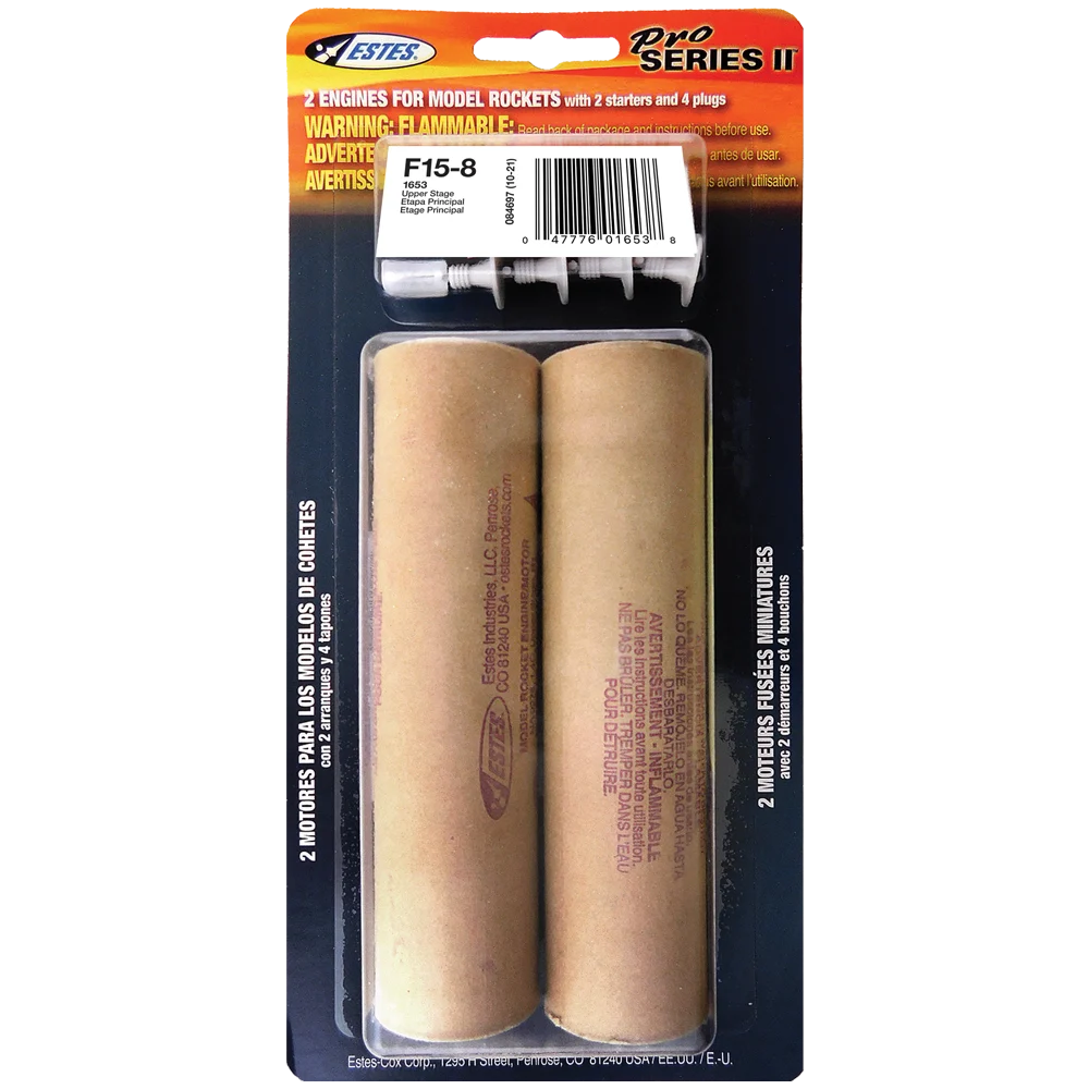 Estes F15-8 29mm Engines/2pk