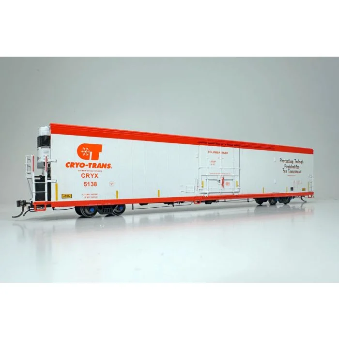 Rapido HO Scale Cryo-Trans #5138 "Columbia River" Greenbrier 7780 Reefer (Sound Equipped) - RAP167501-1