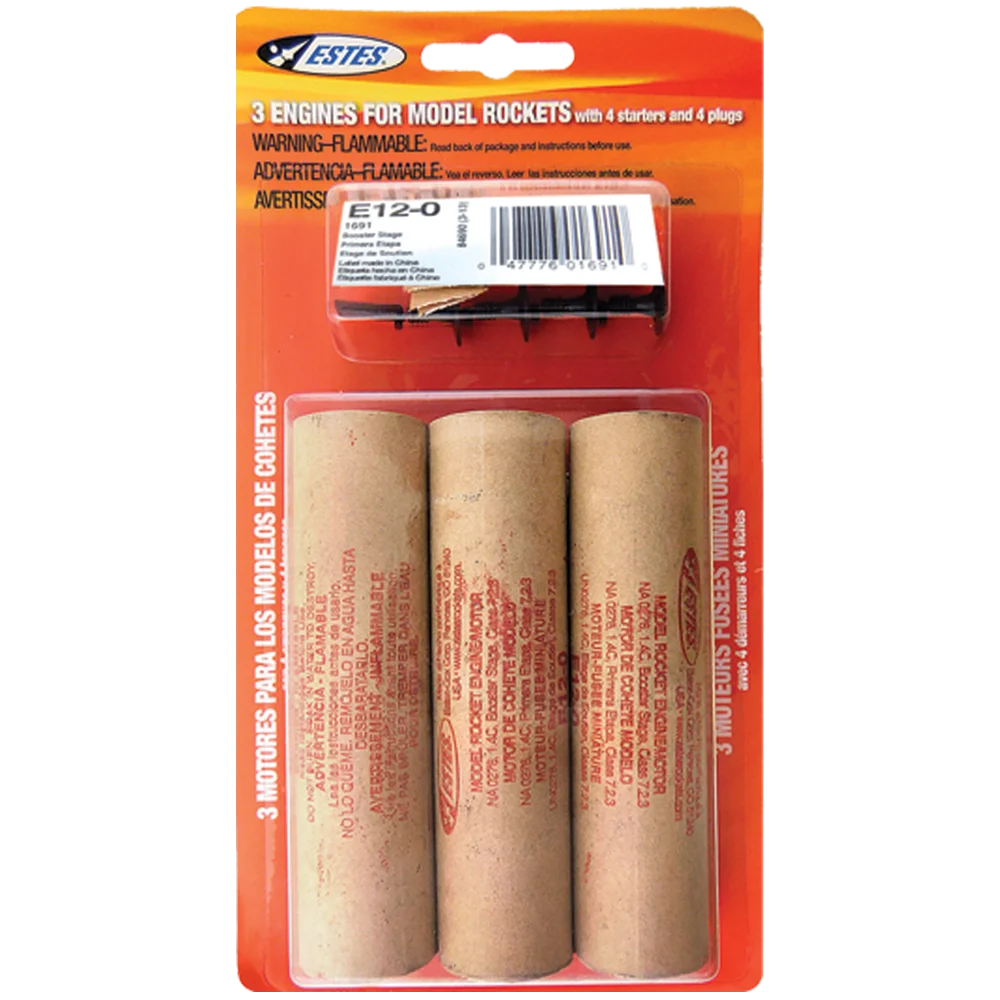 Estes E12-0 Engines/3pk