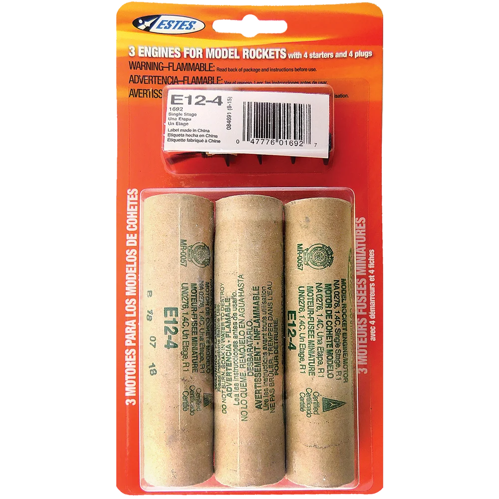 Estes E12-4 Engines/3pk